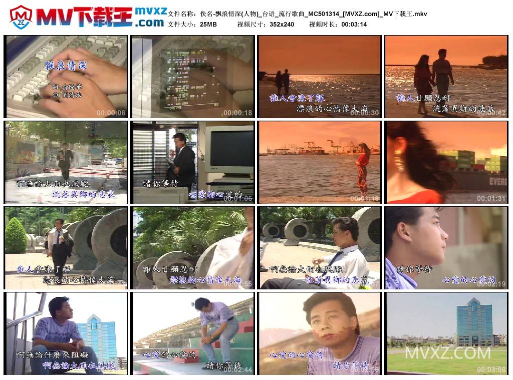 佚名-飘浪情深(人物)_台语_流行歌曲_MC501314